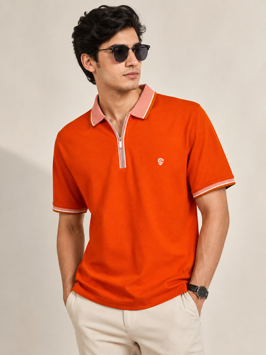 Superlooper Zip Collar Polo