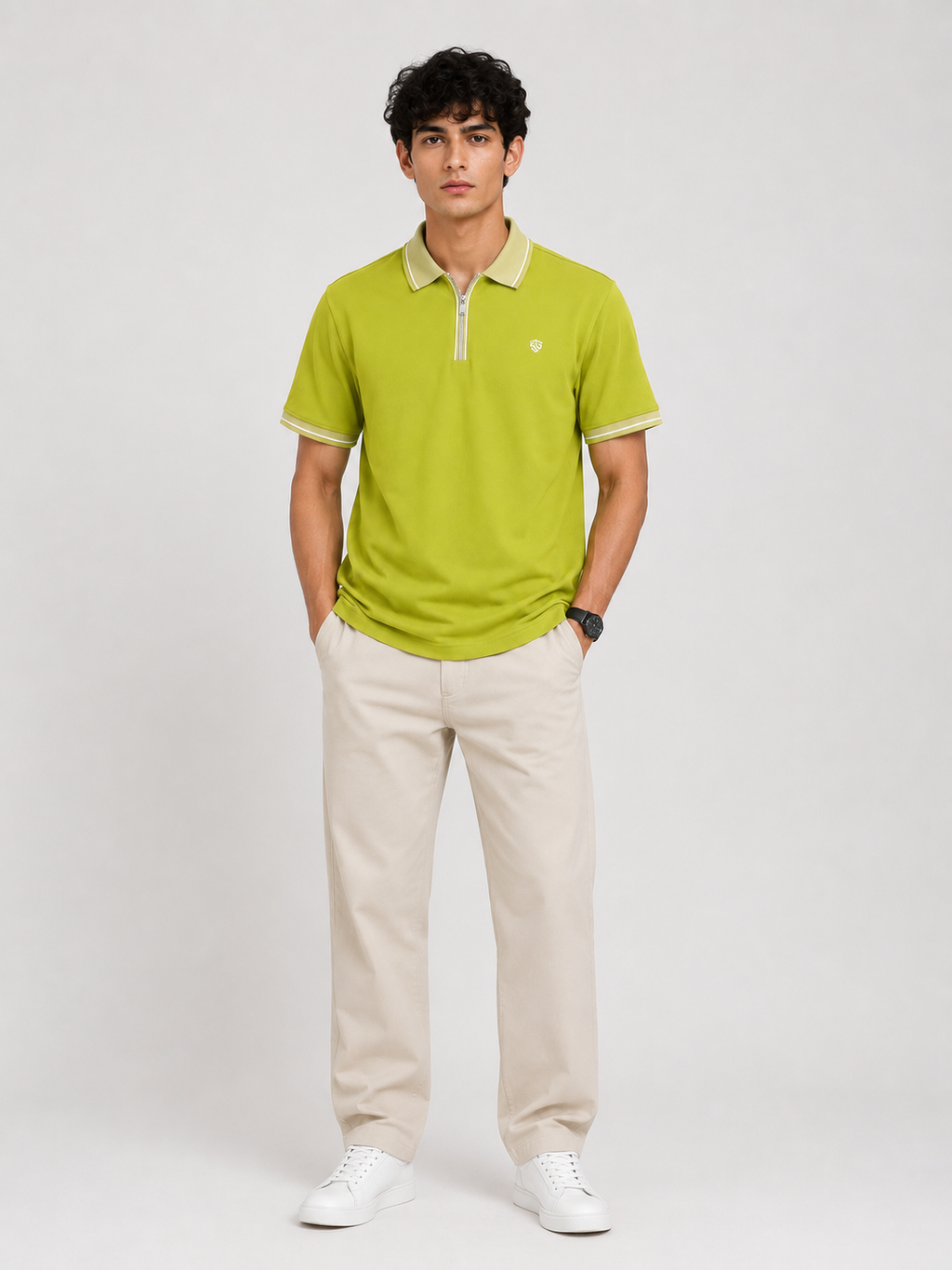 Superlooper Zip Collar Polo