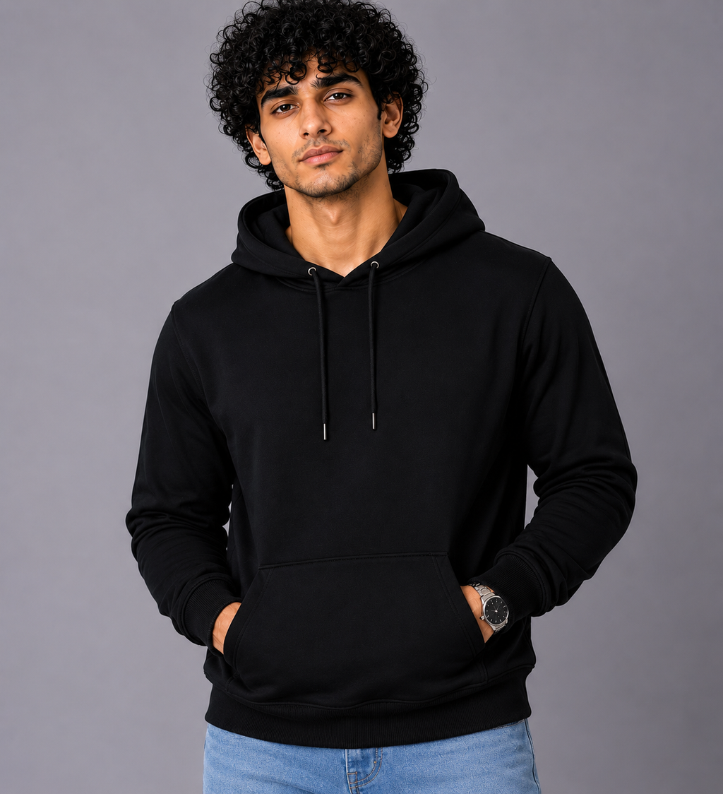 Men's Full Sleeve Hoodie Black