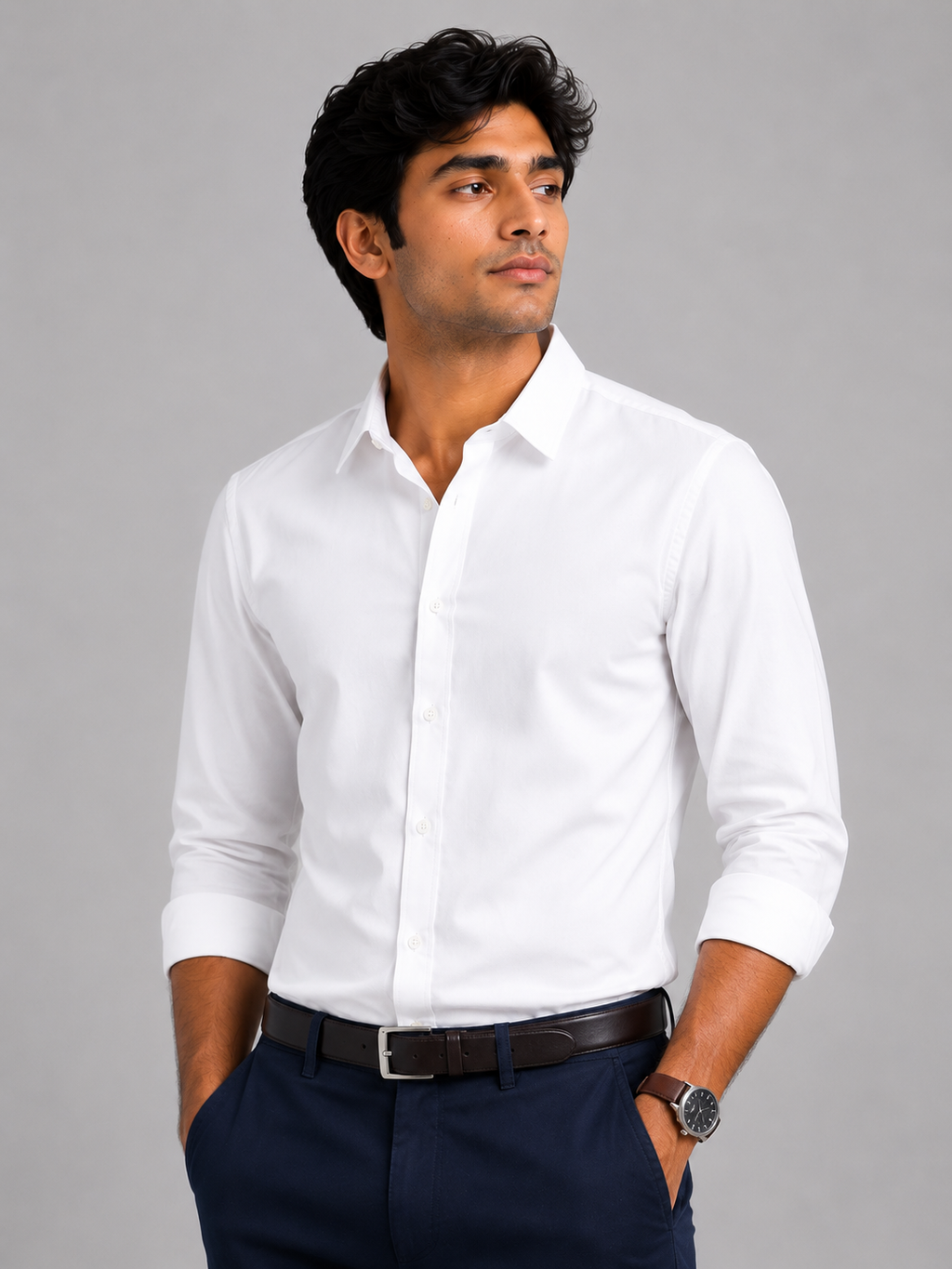 Executive White Formal Shirt