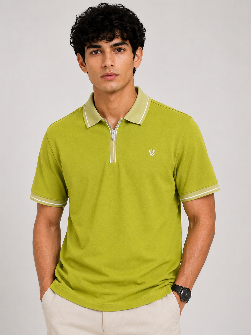 Superlooper Zip Collar Polo