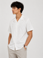 White Cuban Collar Shirt