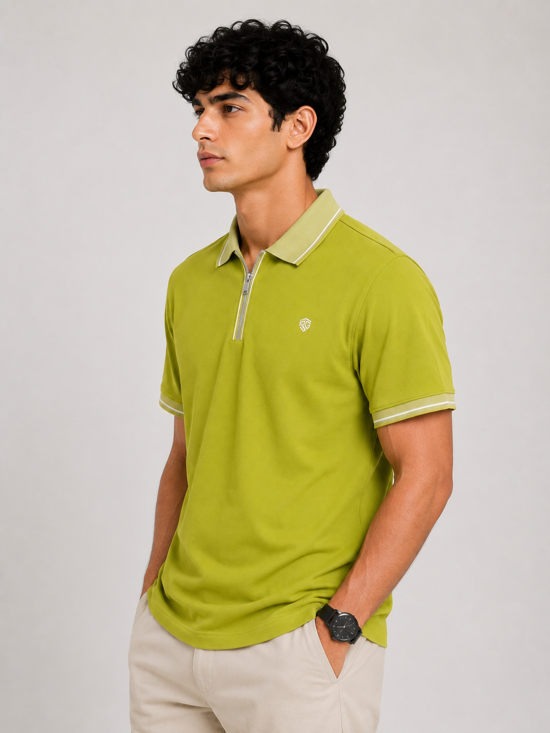 Superlooper Zip Collar Polo