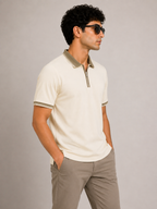 Ivory Zip Polo