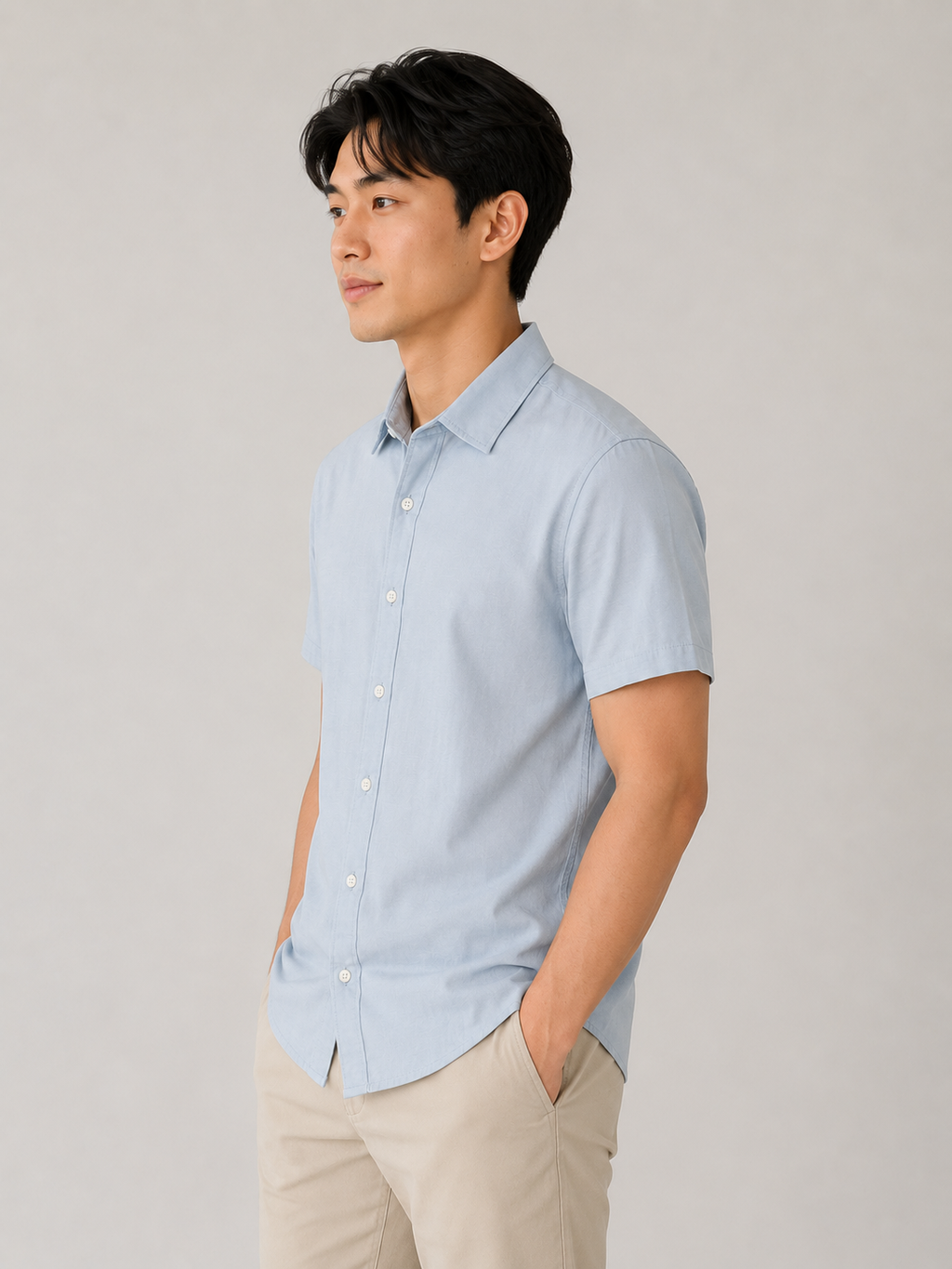 Sky Blue Half sleeve Shirt