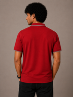 Crimson Edge Polo T-Shirt