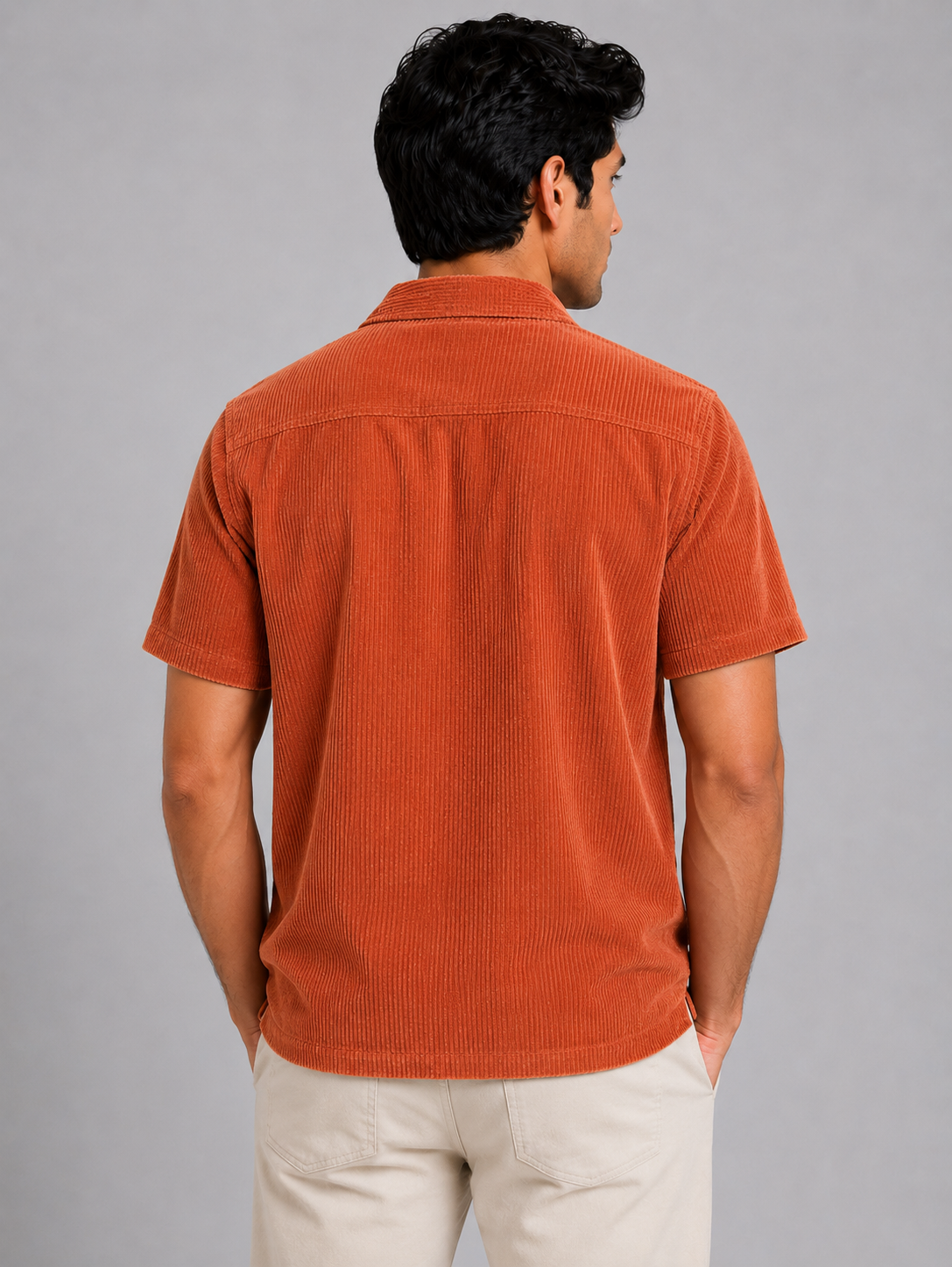 Terracotta Corduroy Resort Shirt