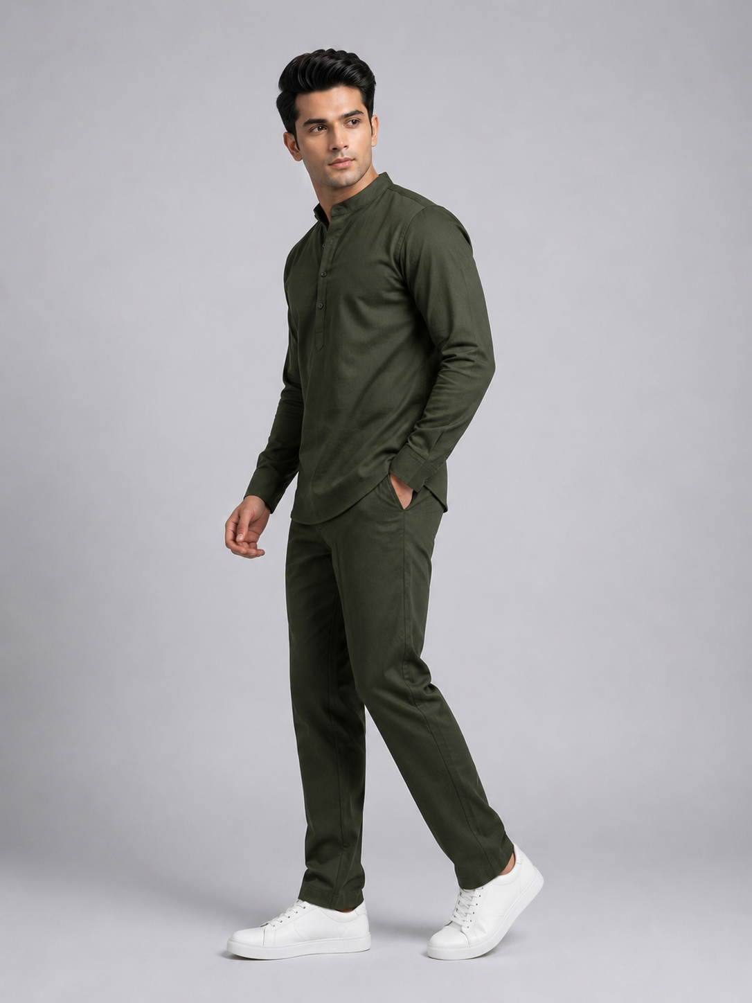 Dark Green Co-ord set Full