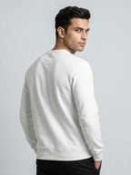 White Classic Crewneck Sweatshirt