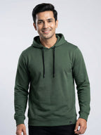 Men's Full Sleeve Hoodie Olive Green