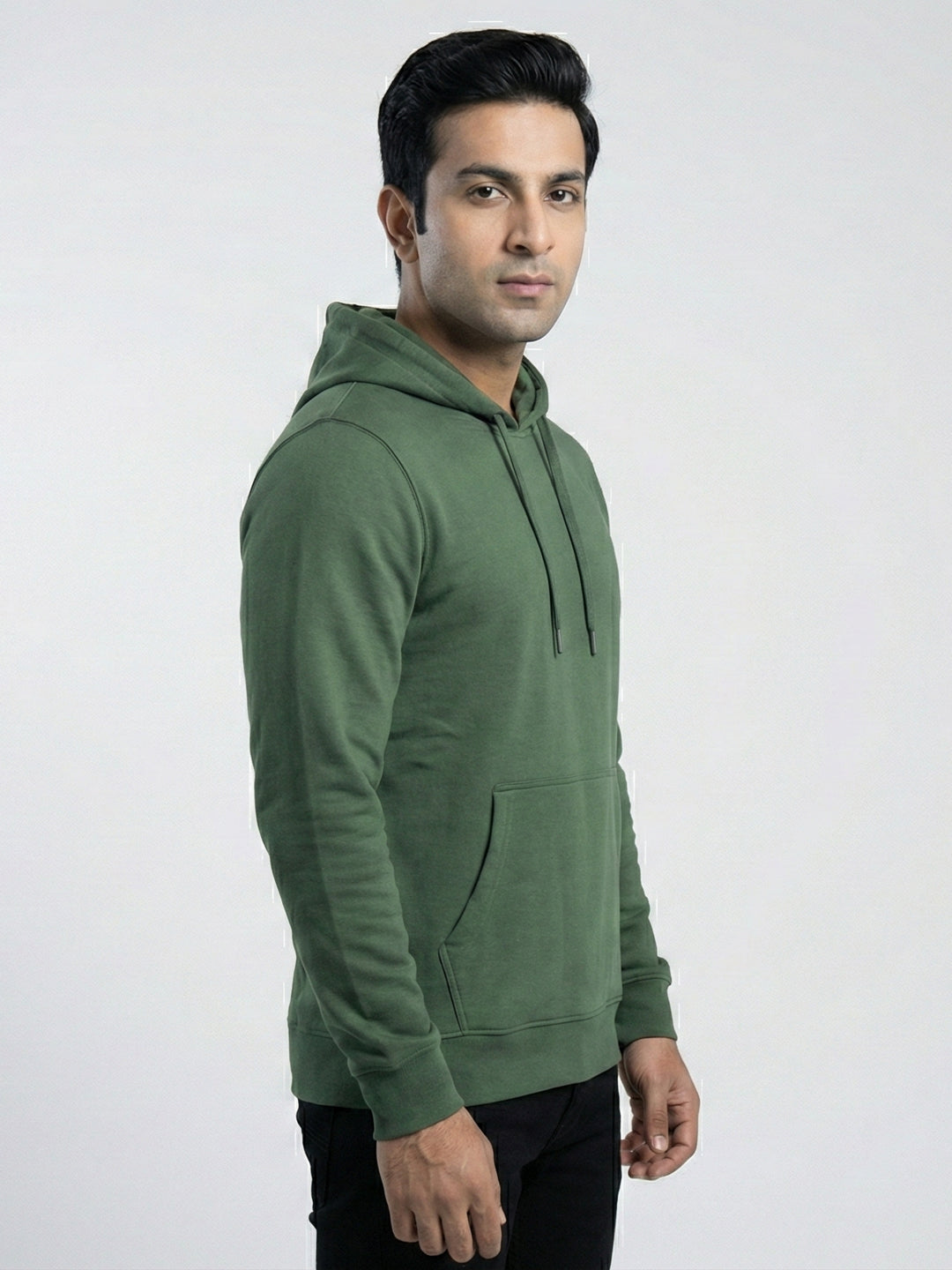Men's Full Sleeve Hoodie Olive Green