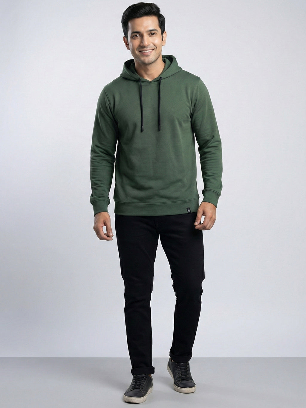 Men's Full Sleeve Hoodie Olive Green