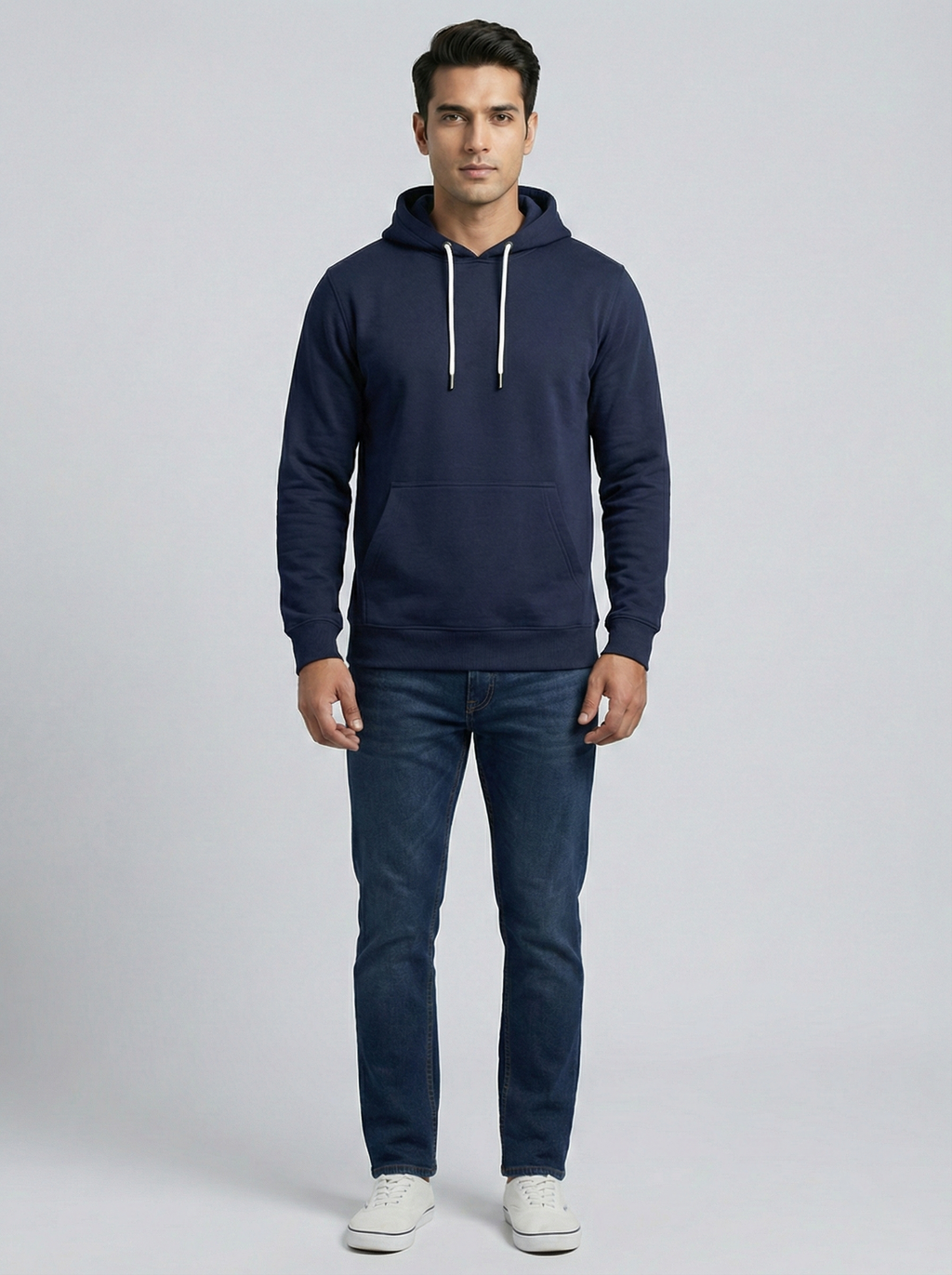 Men's Full Sleeve Hoodie Navy Blue